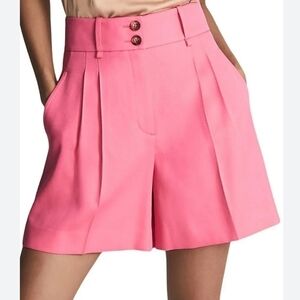 Reiss Pembury Pink Tailored Shorts new